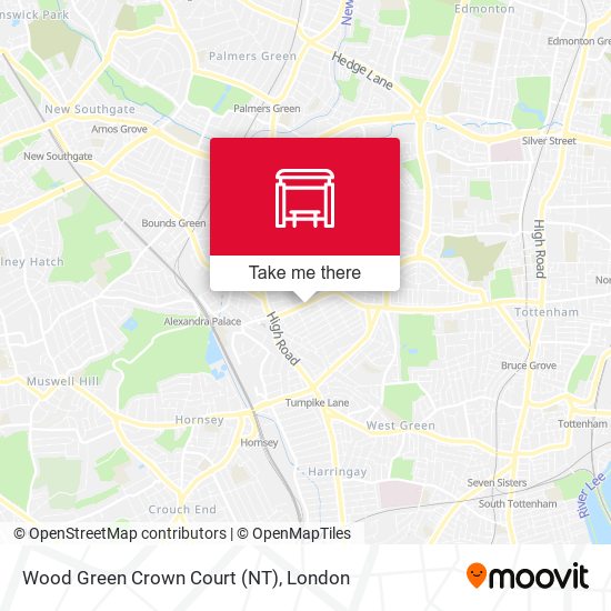 Wood Green Crown Court (NT) map