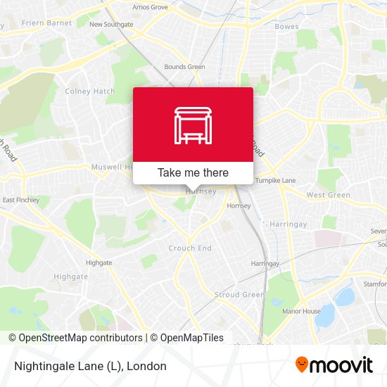 Nightingale Lane map