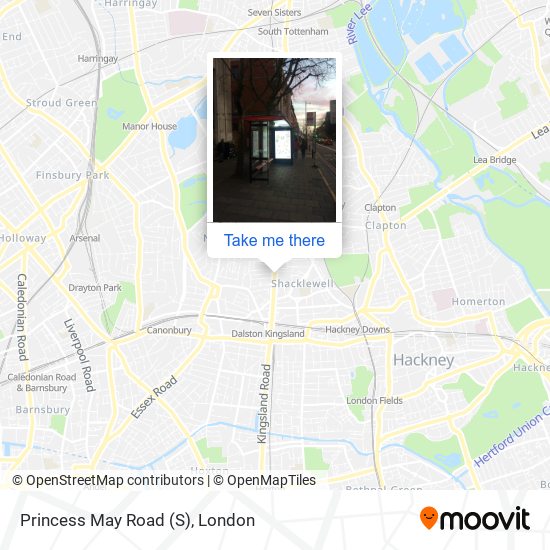 Princess May Road (S) map