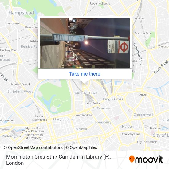 Mornington Cres Stn / Camden Tn Library (F) map
