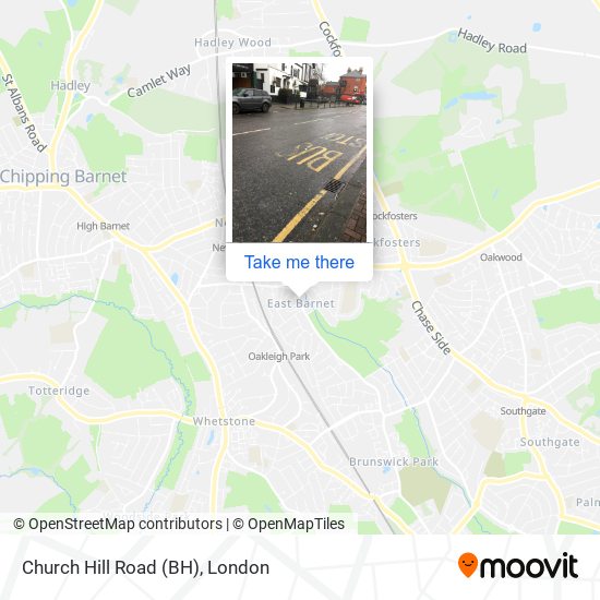 Church Hill Road (BH) map