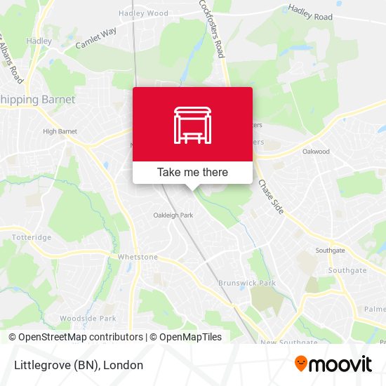 Littlegrove (BN) map