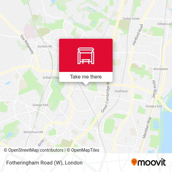 Fotheringham Road (W) map
