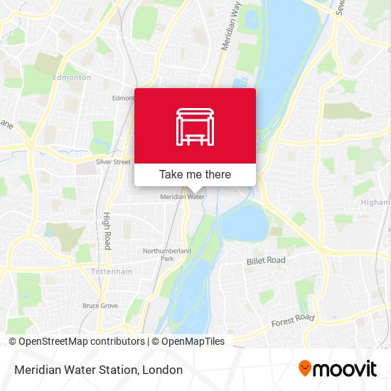 Meridian Water Station map