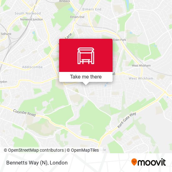 Bennetts Way (N) map
