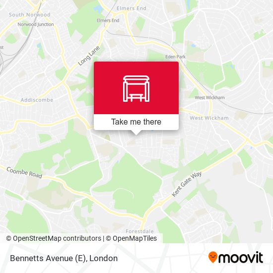 Bennetts Avenue (E) map