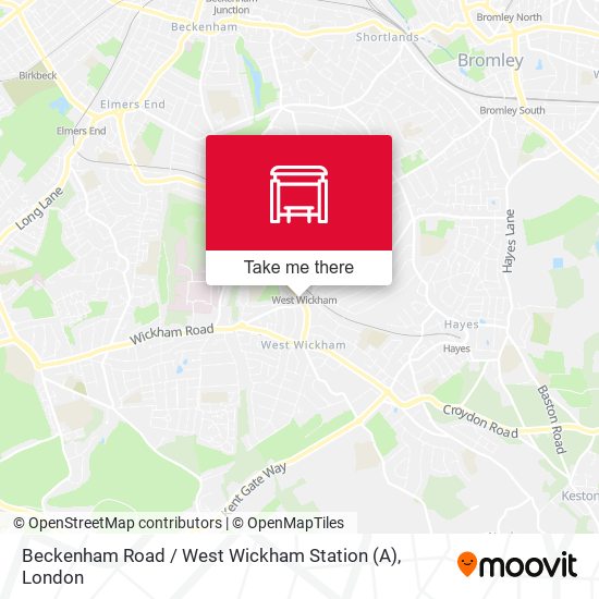 Beckenham Road / West Wickham Station (A) map