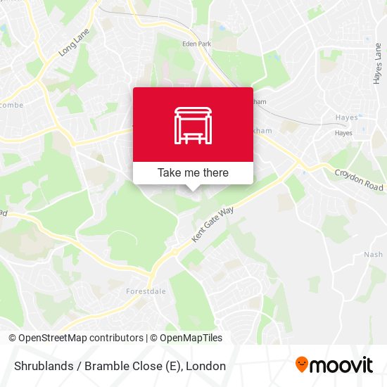 Shrublands / Bramble Close (E) map