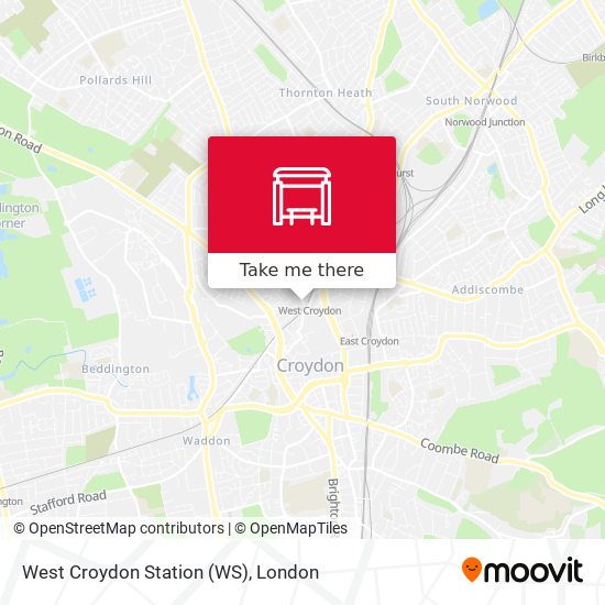 West Croydon Station (WS) map