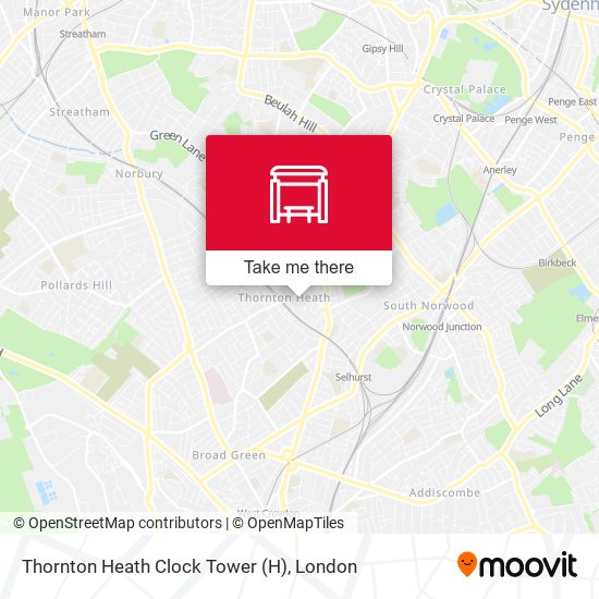 Thornton Heath Clock Tower map
