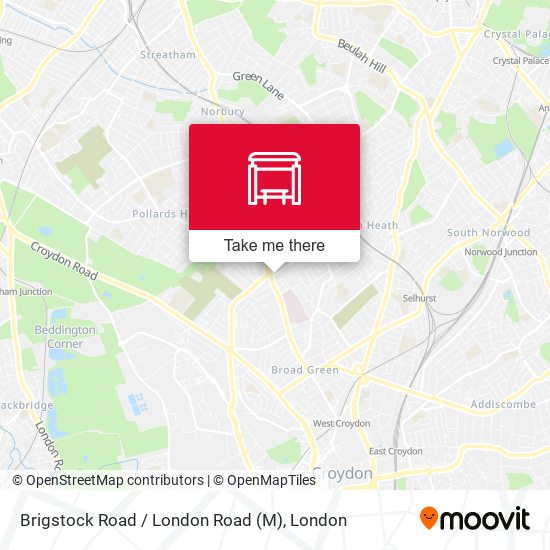 Brigstock Road / London Road (M) map