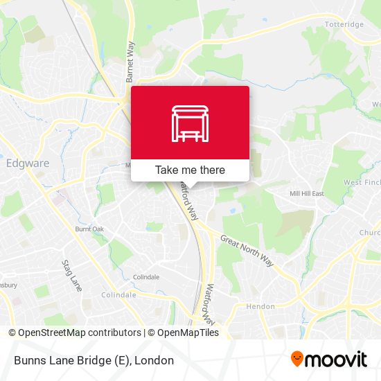 Bunns Lane Bridge (E) map