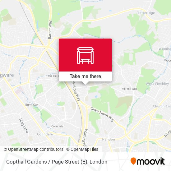 Copthall Gardens / Page Street (E) map