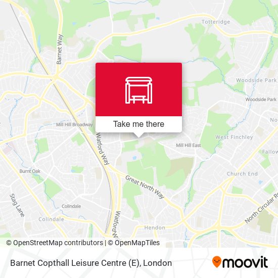 Barnet Copthall Leisure Centre (E) map