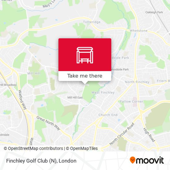 Finchley Golf Club (N) map
