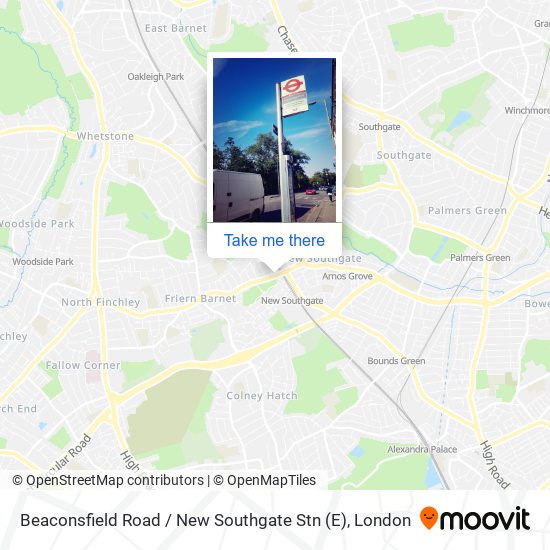 Beaconsfield Road / New Southgate Stn (E) map