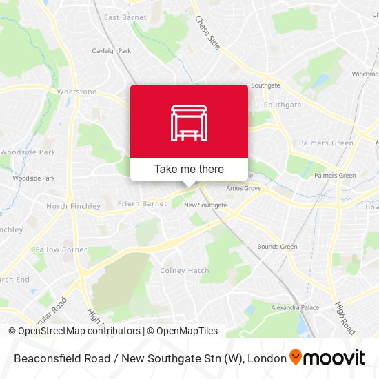 Beaconsfield Road / New Southgate Stn (W) map