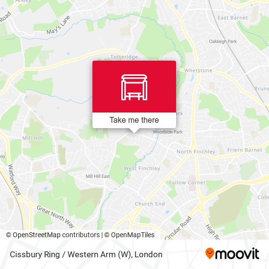 Cissbury Ring / Western Arm map