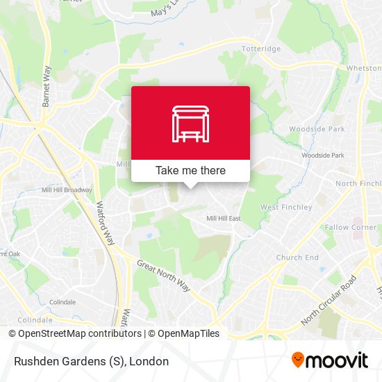 Rushden Gardens (S) map