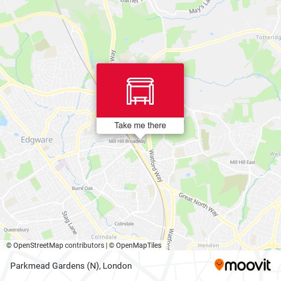 Parkmead Gardens (N) map