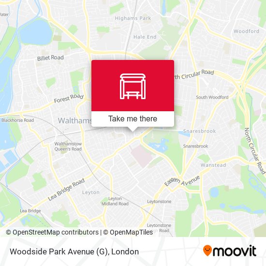 Woodside Park Avenue (G) map