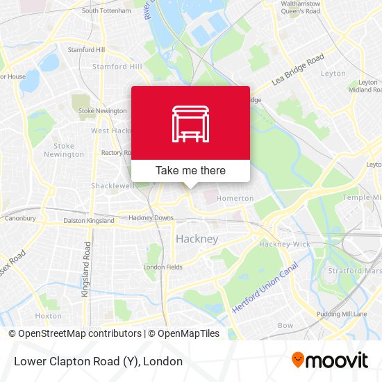 Lower Clapton Road (Y) map