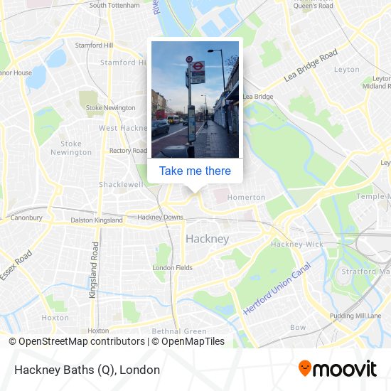 Hackney Baths (Q) map