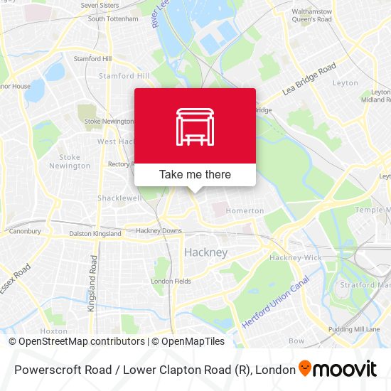 Powerscroft Road / Lower Clapton Road map