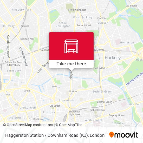 Haggerston Station  / Downham Road (KJ) map