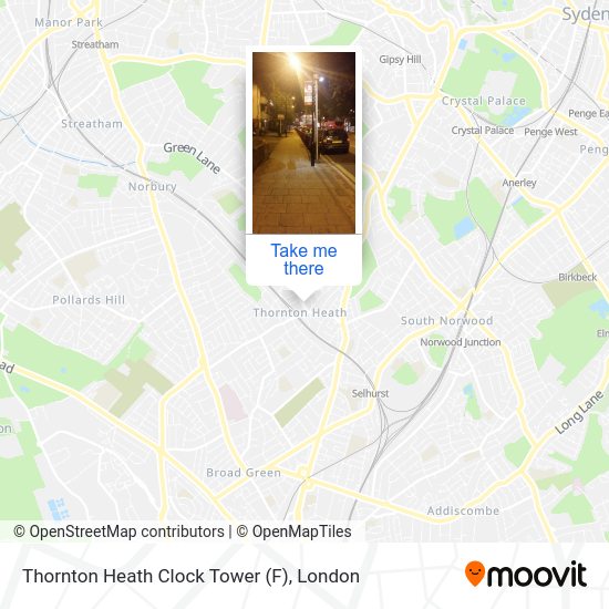 Thornton Heath Clock Tower (F) map