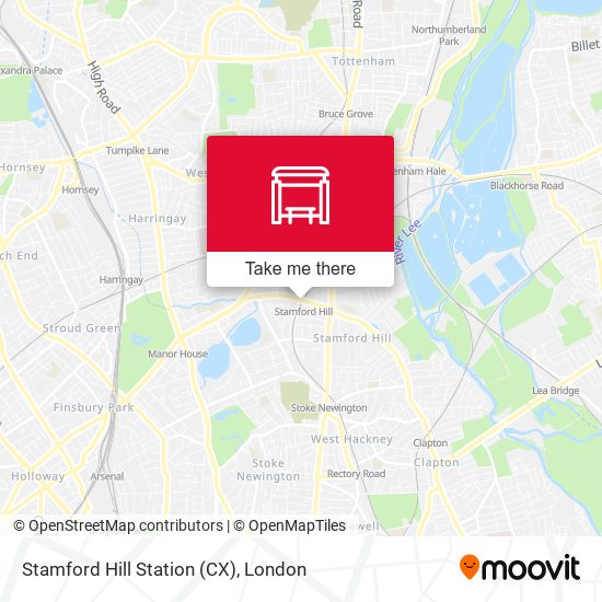 Stamford Hill Station (CX) map
