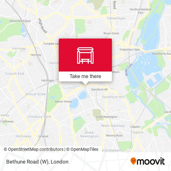 Bethune Road (W) map