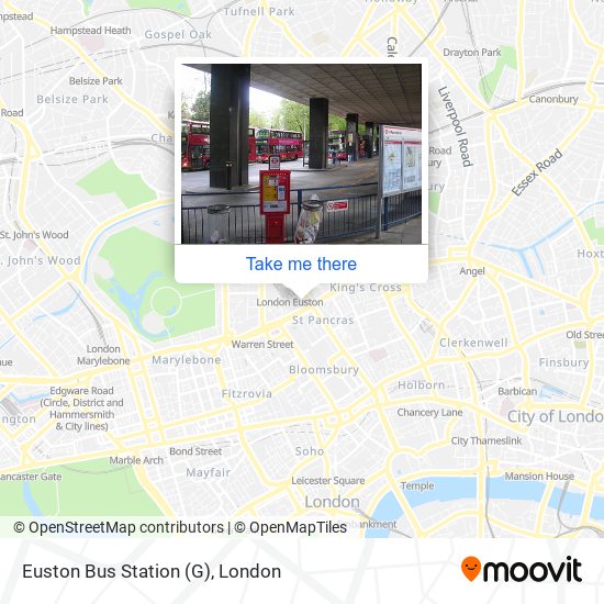 Euston Bus Station (G) map