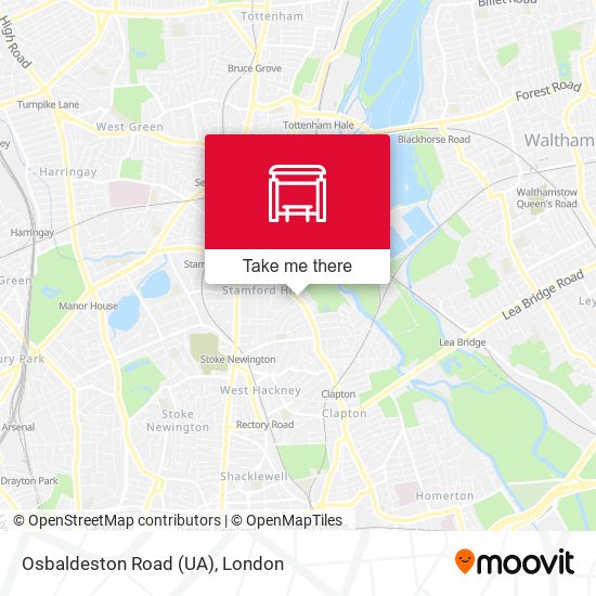 Osbaldeston Road (UA) map