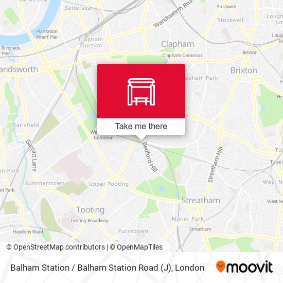 Balham Station  / Balham Station Road (J) map