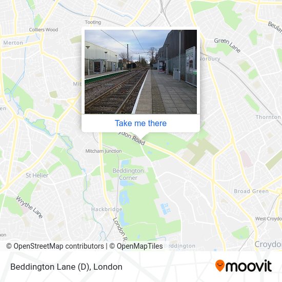 Beddington Lane (D) map
