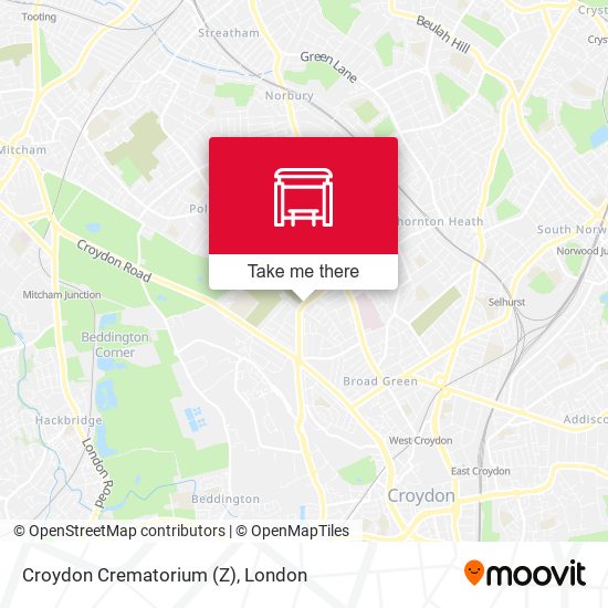 Croydon Crematorium (Z) map