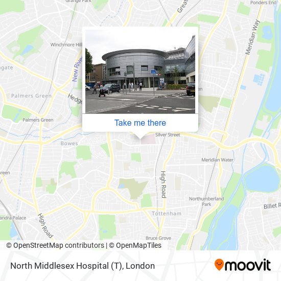 North Middlesex Hospital (T) map