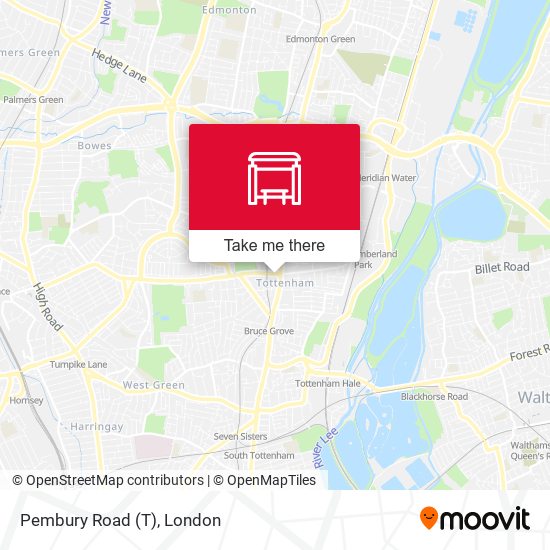 Pembury Road (T) map