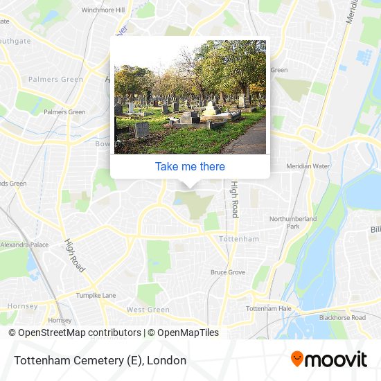 Tottenham Cemetery (E) map