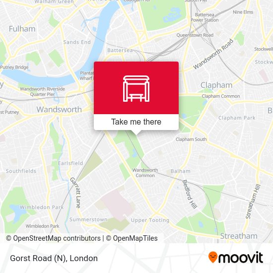 Gorst Road (N) map