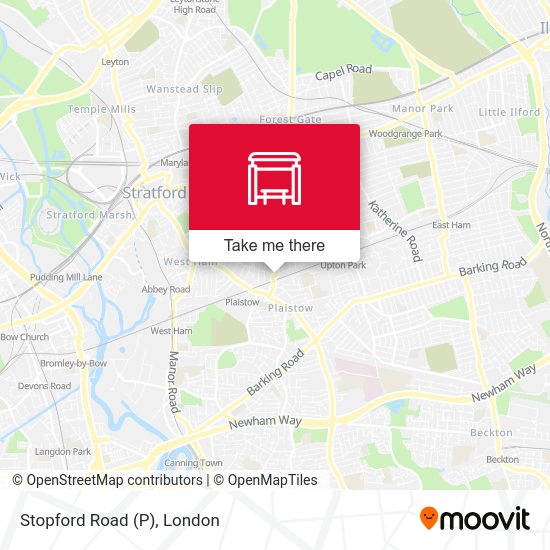 Stopford Road (P) map