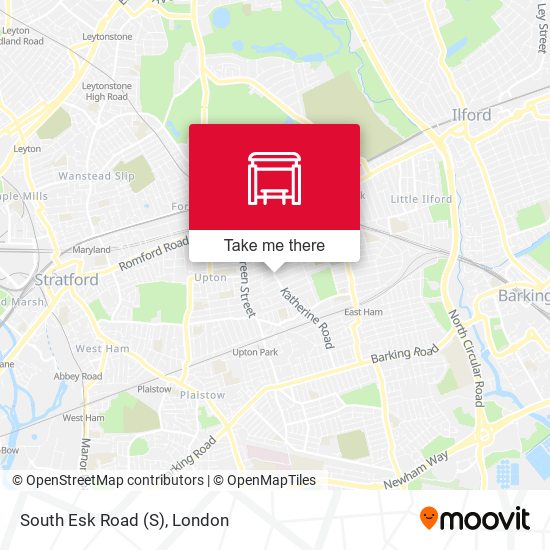 South Esk Road map