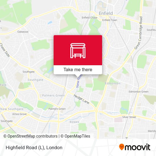 Highfield Road (L) map