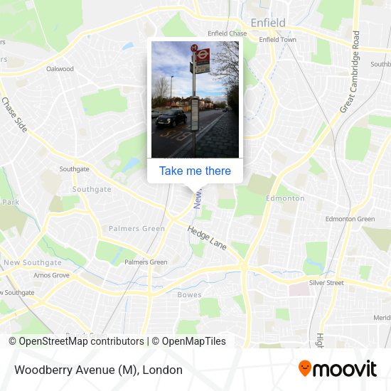Woodberry Avenue (M) map