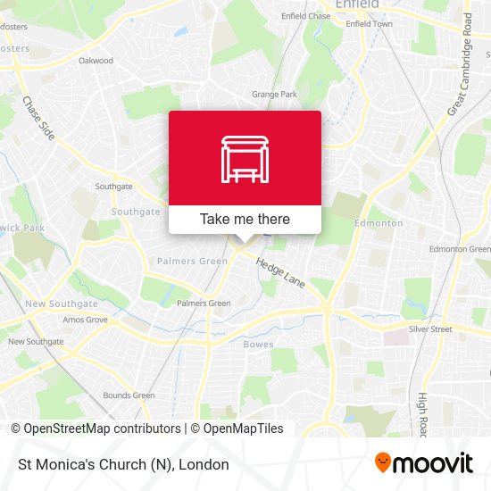 St Monica's Church (N) map