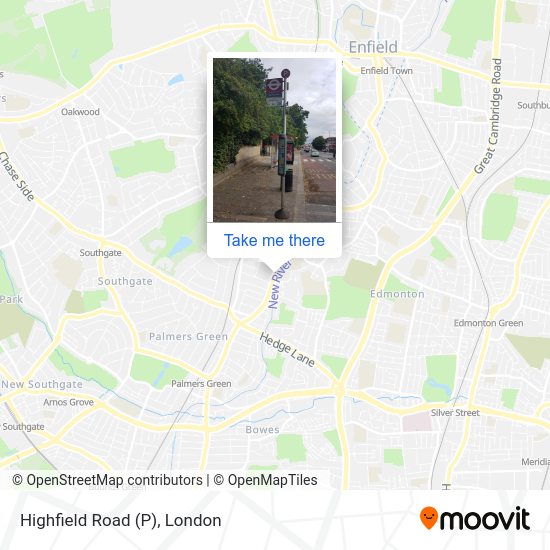 Highfield Road (P) map
