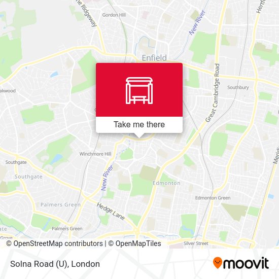 Solna Road (U) map