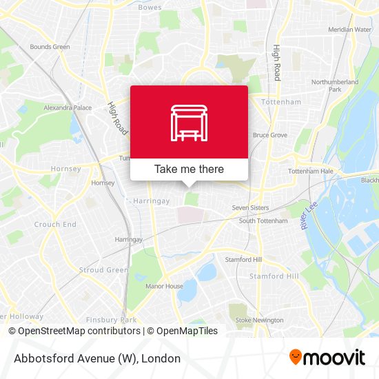 Abbotsford Avenue (W) map