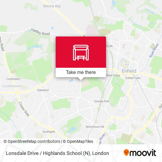 Lonsdale Drive / Highlands School (N) map